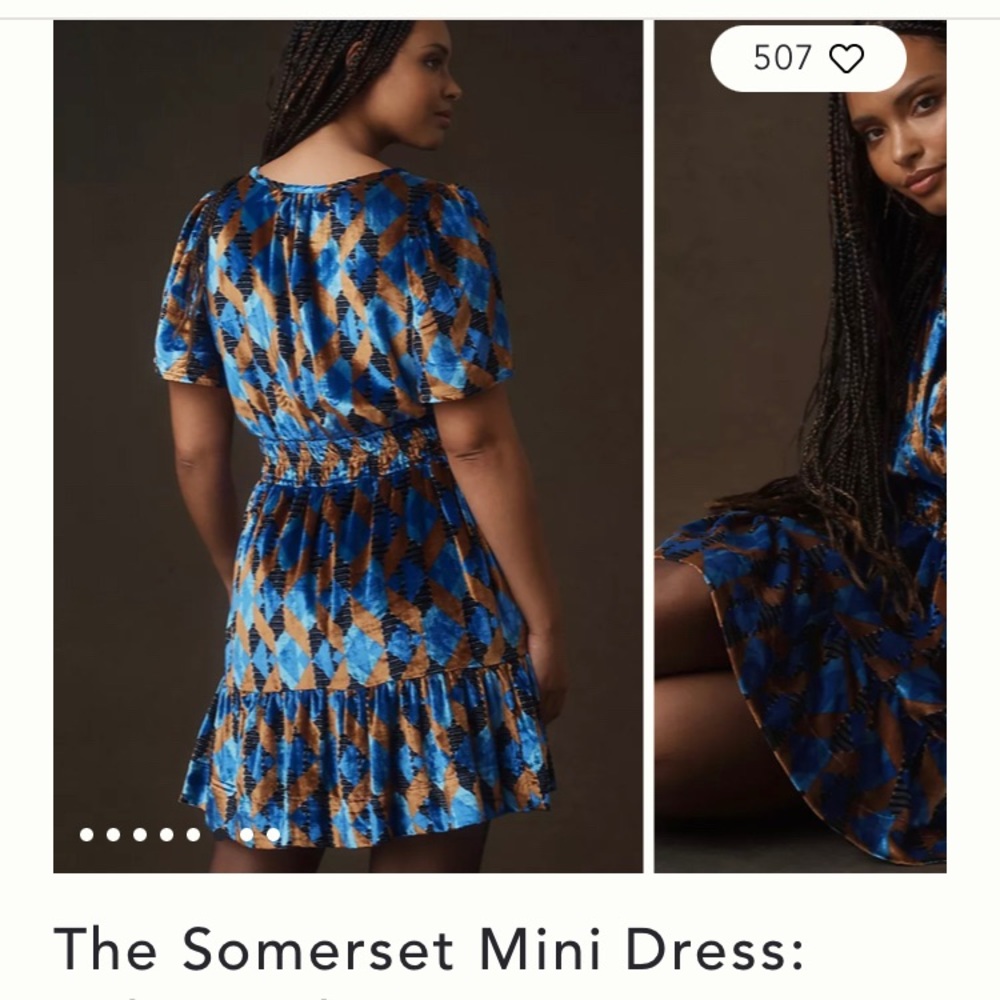 The Somerset Mini Dress Velvet Edition